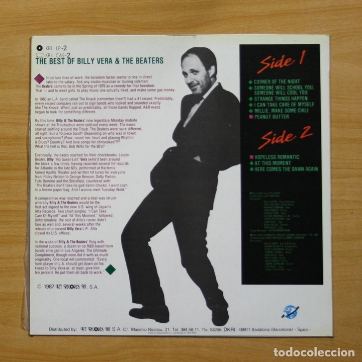 Discos de vinilo: BILLY VERA & THE BEATERS - BY REQUEST - LP - Foto 2