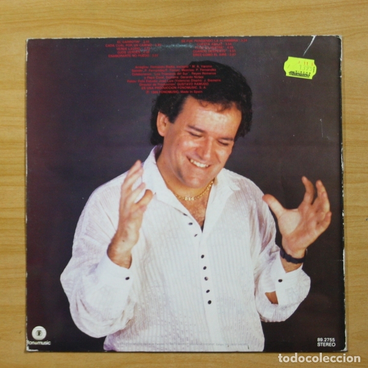 Discos de vinilo: ALEJANDRO CONDE - COMO EL AIRE - LP - Foto 2
