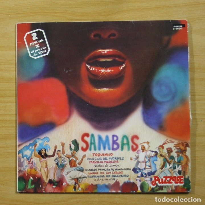 Discos de vinilo: VARIOS - SAMBAS - 2 LP - Foto 1
