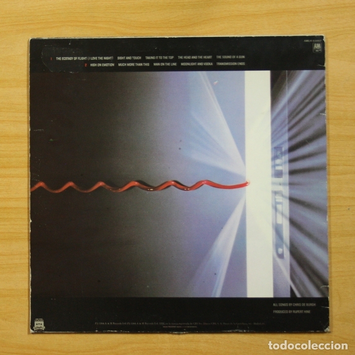Discos de vinilo: CHRIS DE BURGH - MAN ON THE LINE - LP - Foto 2