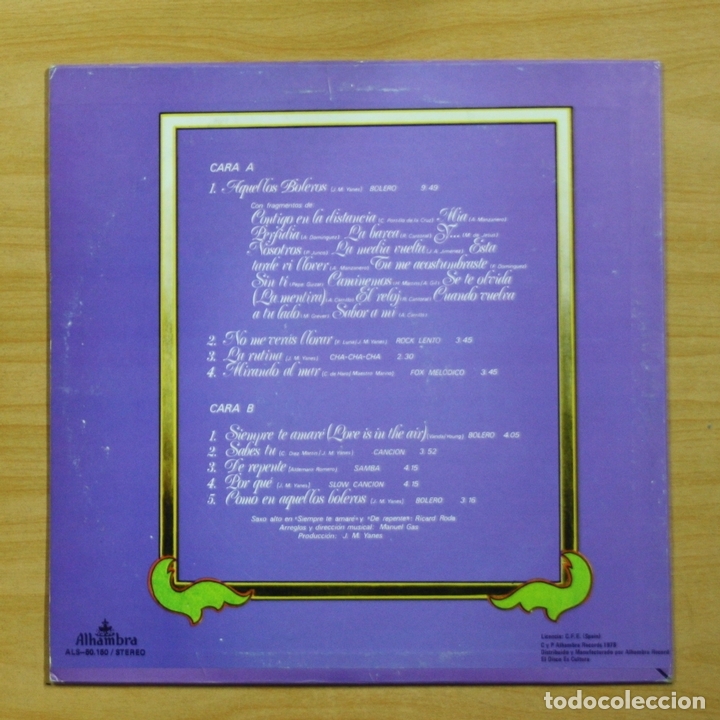 Discos de vinilo: ROLANDO OJEDA - SIEMPRE - LP - Foto 2