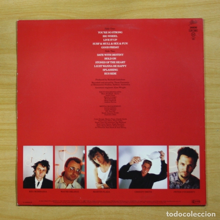 Discos de vinilo: MENTAL AS ANYTHING - FUNDAMENTAL AS ANYTHING - LP - Foto 2