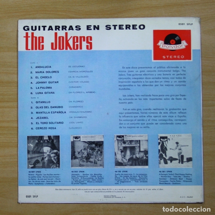 Discos de vinilo: THE JOKERS - GUITARRAS EN STEREO - LP - Foto 2