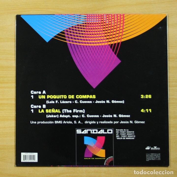Discos de vinilo: SANDALO - UN POQUITO DE COMPAS - LP - Foto 2