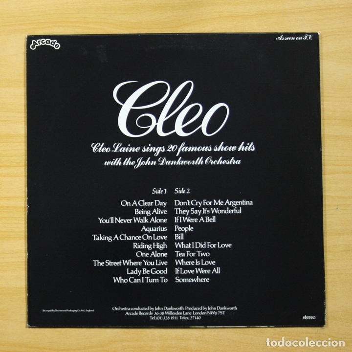 Discos de vinilo: CLEO LAINE - CLEO - LP - Foto 2