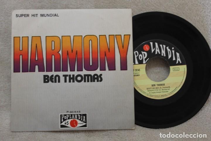 Discos de vinilo: BEN THOMAS HARMONY SINGLE VINYL MADE IN SPAIN 1972 - Foto 1