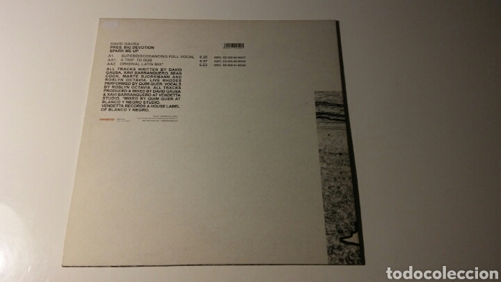 Discos de vinilo: David Gausa - Spark Me Up - Foto 2
