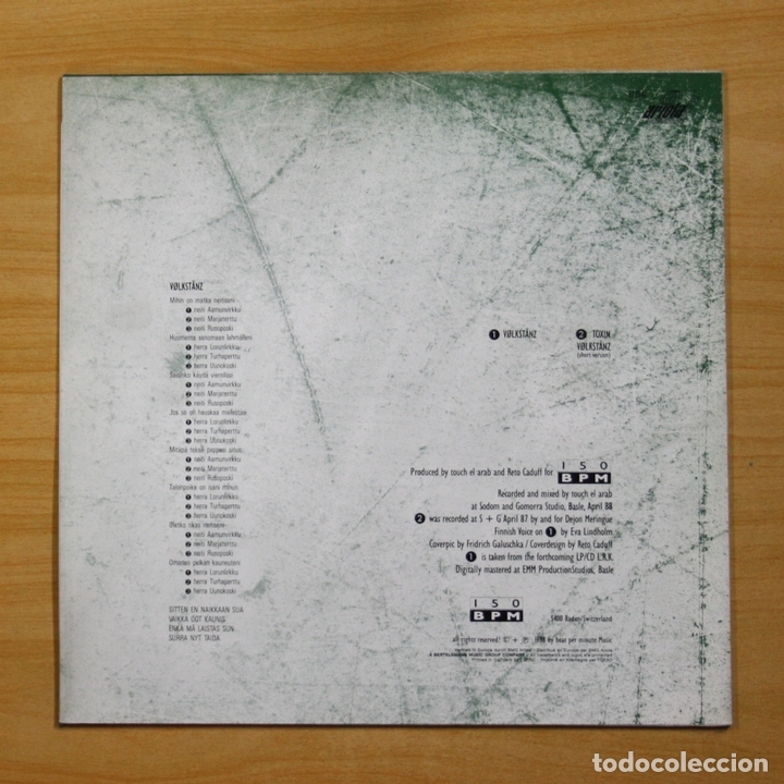 Discos de vinilo: TOUCH EL ARAB - VOLKSTANZ - MAXI - Foto 2