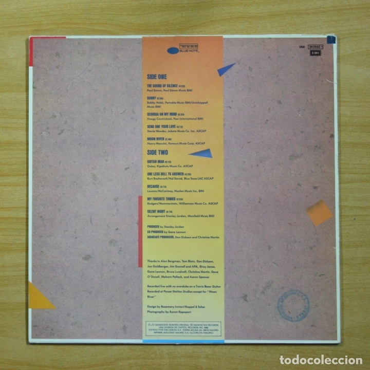 Discos de vinilo: STANLEY JORDAN - STANDARDS VOLUME 1 - LP - Foto 2