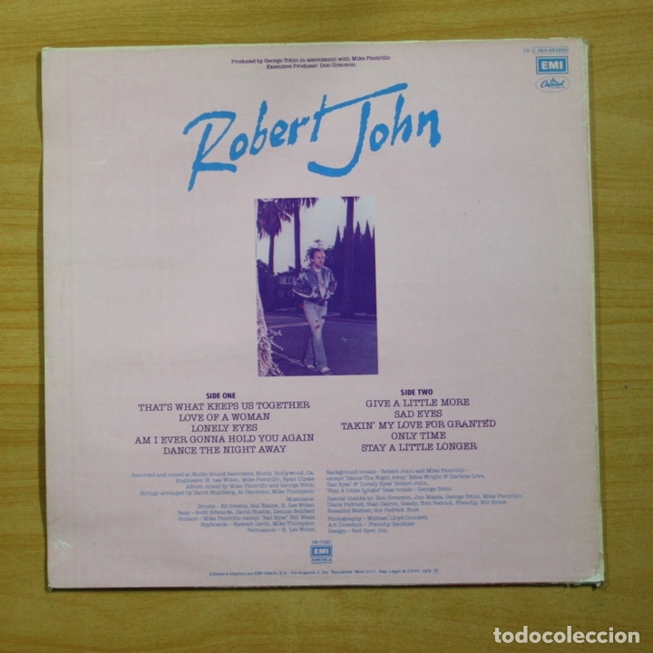 Discos de vinilo: ROBERT JOHN - ROBERT JOHN - LP - Foto 2