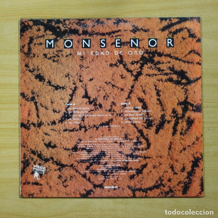 Discos de vinilo: MONSE�OR - MI EDAD DE ORO - LP - Foto 2