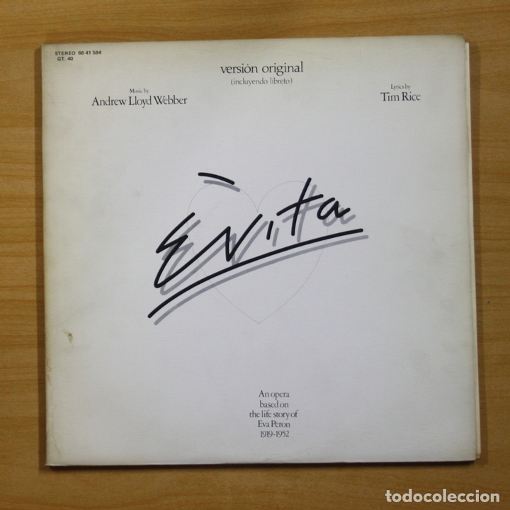 Discos de vinilo: VARIOS - EVITA - GATEFOLD - 2 LP - Foto 1