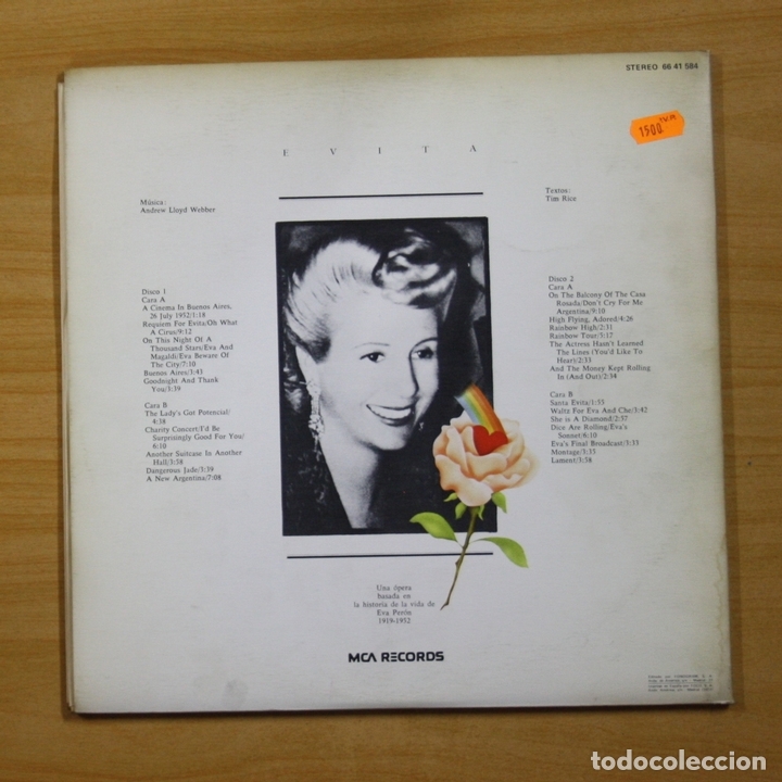 Discos de vinilo: VARIOS - EVITA - GATEFOLD - 2 LP - Foto 2