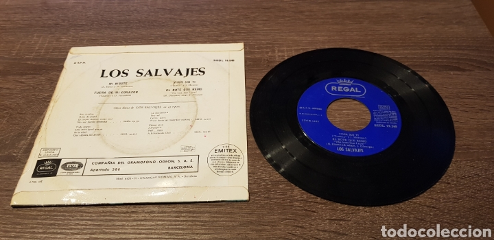 Discos de vinilo: LOS SALVAJES - MI BIGOTE SINGLE EP - Foto 2