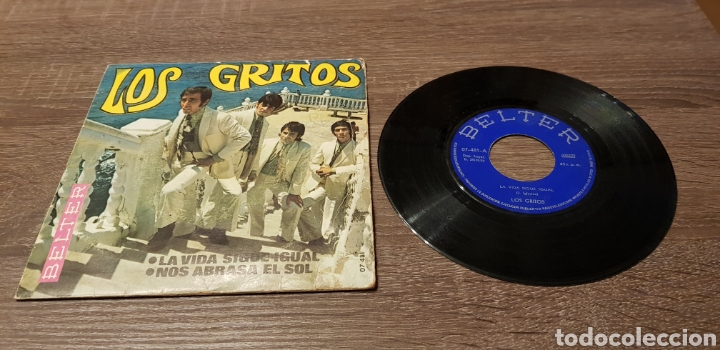 Discos de vinilo: LOS GRITOS / LA VIDA SIGUE IGUAL - Foto 1
