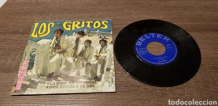 Discos de vinilo: LOS GRITOS / LA VIDA SIGUE IGUAL - Foto 2