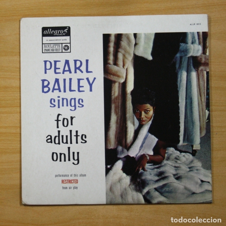 Discos de vinilo: PEARL BAILEY - SINGS FOR ADULTS ONLY - LP - Foto 1