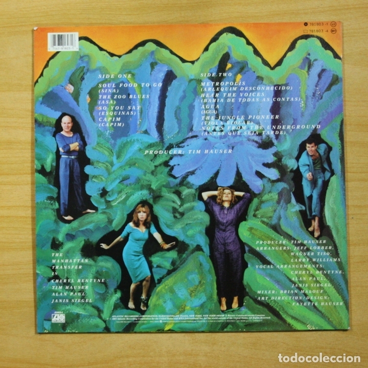 Discos de vinilo: THE MANHATTAN TRANSFER - BRASIL - LP - Foto 2