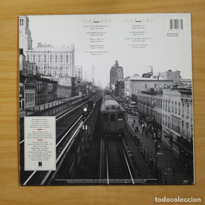 Discos de vinilo: WORLD SAXOPHONE QUARTET - PLAYS DUKE ELLINGTON - LP - Foto 2