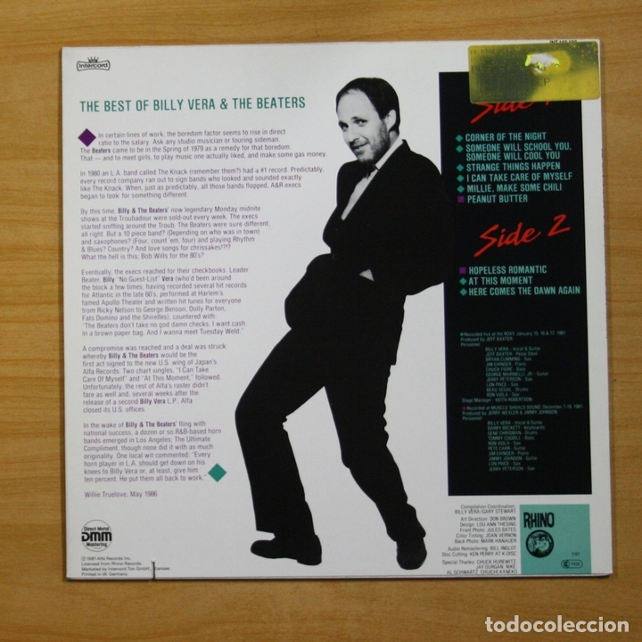 Discos de vinilo: BILLY VERA & THE BEATERS - BY REQUEST - LP - Foto 2