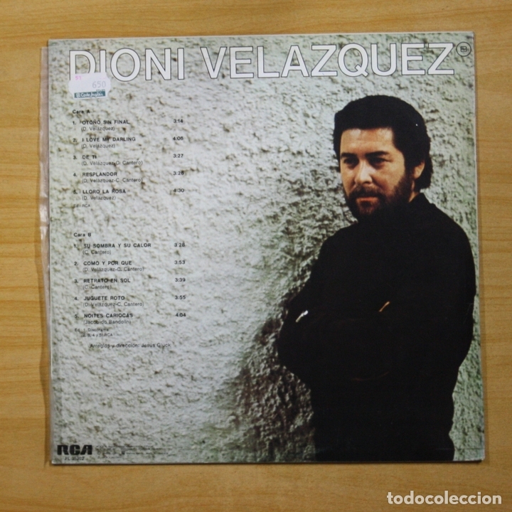 Discos de vinilo: DIONI VELAZQUEZ - PARA LOS DOS - LP - Foto 2