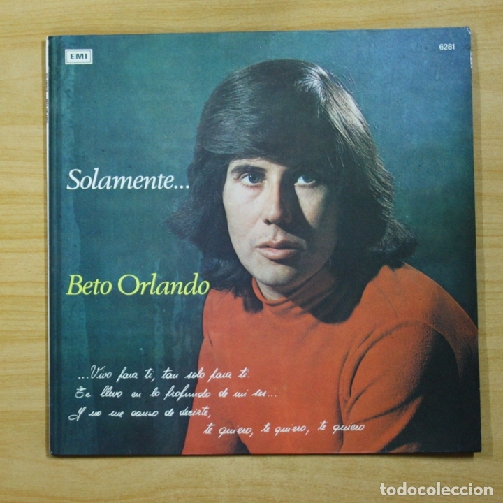Discos de vinilo: BETO ORLANDO - SOLAMENTE - LP - Foto 1