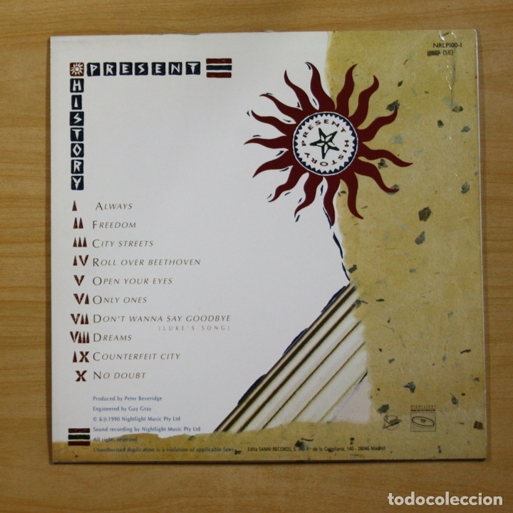 Discos de vinilo: PRESENT HISTORY - PRESENT HISTORY - LP - Foto 2