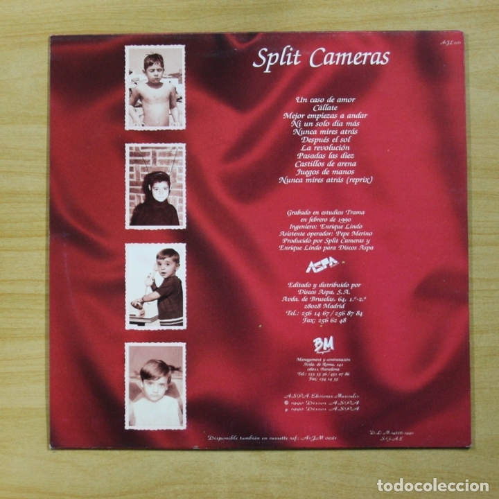 Discos de vinilo: SPLIT CAMERAS - NUNCA MIRES ATRAS - LP - Foto 2