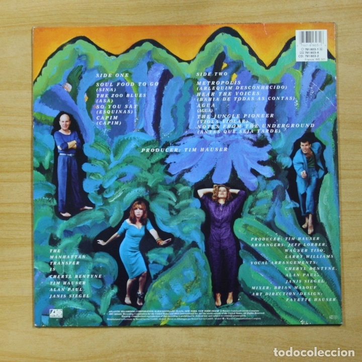 Discos de vinilo: THE MANHATTAN TRANSFER - BRASIL - LP - Foto 2