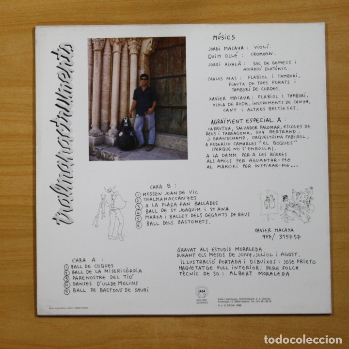 Discos de vinilo: XAVIER MACAYA - TRALMANACTRUMENTS - LP - Foto 2