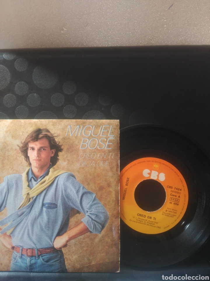 Discos de vinilo: Miguel Bos&eacute; ,creo en ti ,deja que - Foto 3
