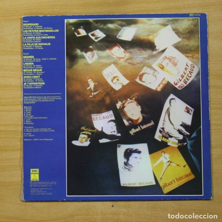 Discos de vinilo: GILBERT BECAUD - DESPERADO - LP - Foto 2
