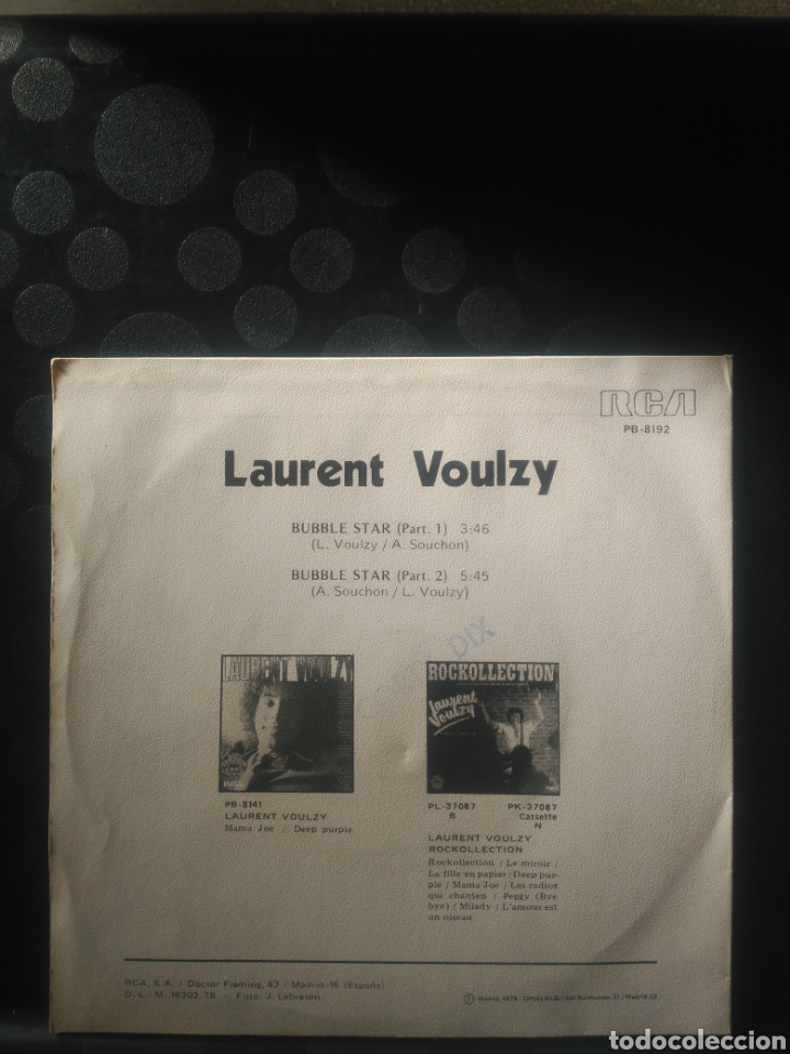 Discos de vinilo: Laurent Voulzy,bubble stars - Foto 2