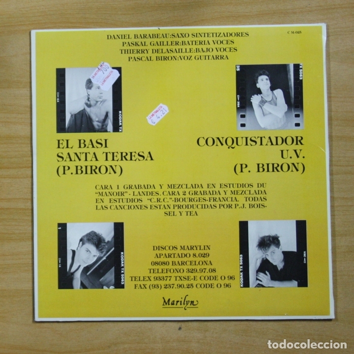 Discos de vinilo: TEA - EL BASI M�A AIME TOUTE LA NUIT - LP - Foto 2