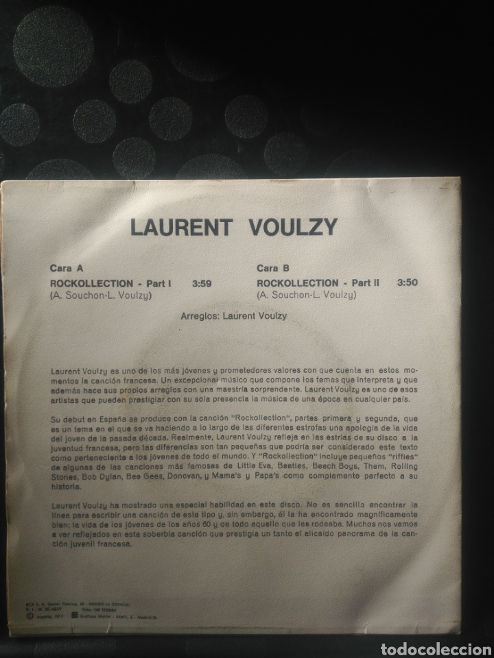 Discos de vinilo: Laurent Voulzy, rockcollection - Foto 2