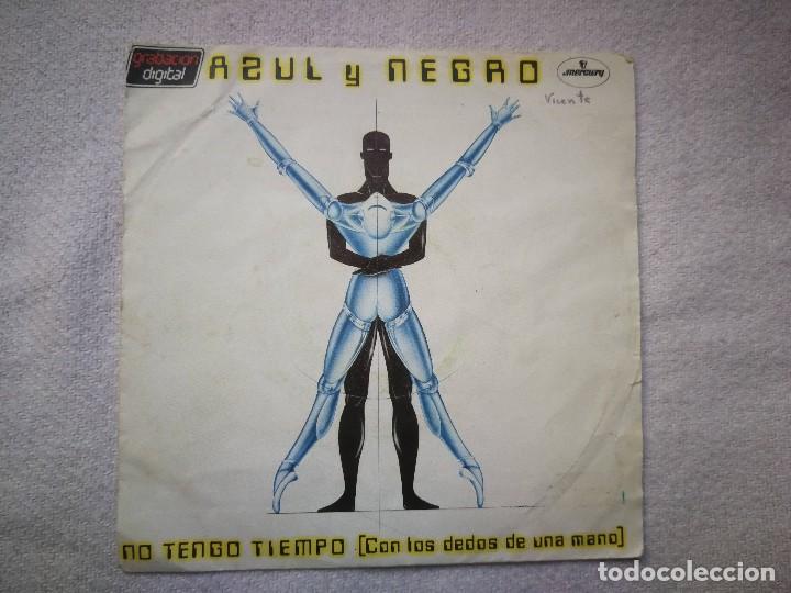 Disques de vinyle: Azul Y Negro_No Tengo Tiempo (Con Los Dedos De Una Mano)Vinilo 7'' Edici&oacute;n Espa&ntilde;ola_1983