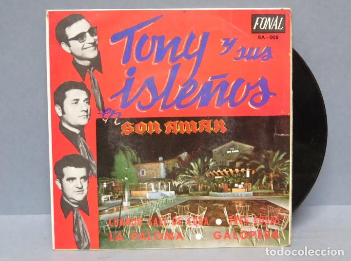 Discos de vinilo: EP. TONY Y SUS ISLE&Ntilde;OS. CUANDO SALI DE CUBA +3 - Foto 1