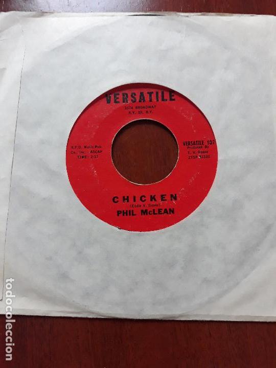 Discos de vinilo: Phil mclean- chicken/ small sad sam- single versalite usa - Foto 1