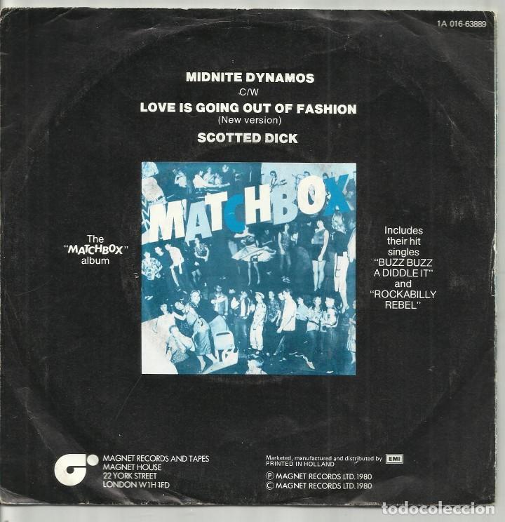 Discos de vinilo: matchbox single midnite dynamos holanda 1980 - Foto 2
