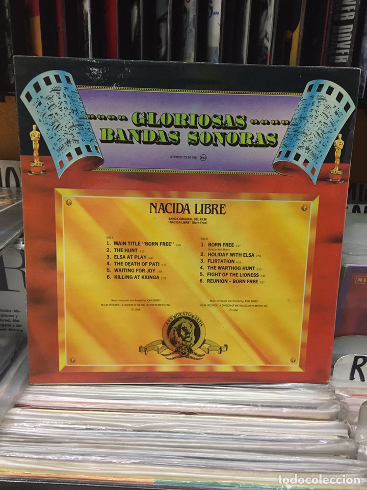 Discos de vinilo: Nacida Libre. Gloriosas Bandas Sonoras - Foto 2