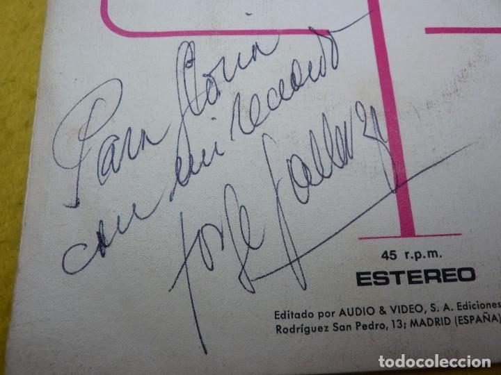 Disques de vinyle: Single  Jorge Gallarzo&ndash;Abre El Saco (EX-/EX-) Firmado por el artista Spanish &ccedil;