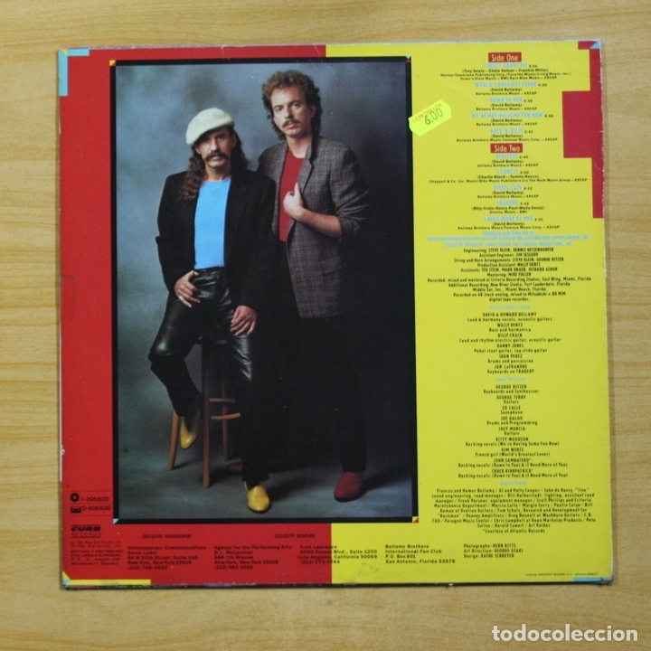 Discos de vinilo: BELLAMY BROTHERS - RESTLESS - LP - Foto 2