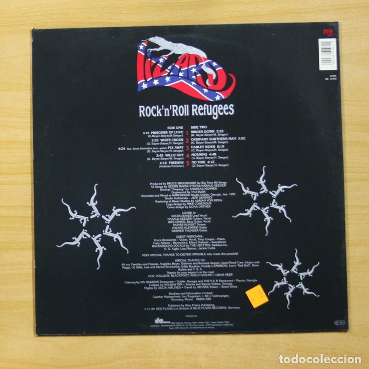 Discos de vinilo: LIZARD - ROCK N ROLL REFUGEES - LP - Foto 2