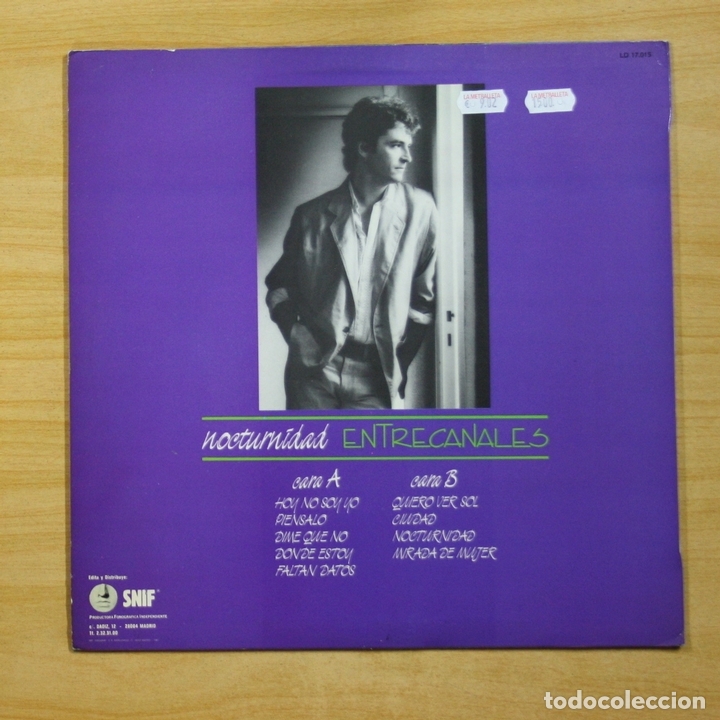Discos de vinilo: ENTRECANALES - NOCTURNIDAD - LP - Foto 2