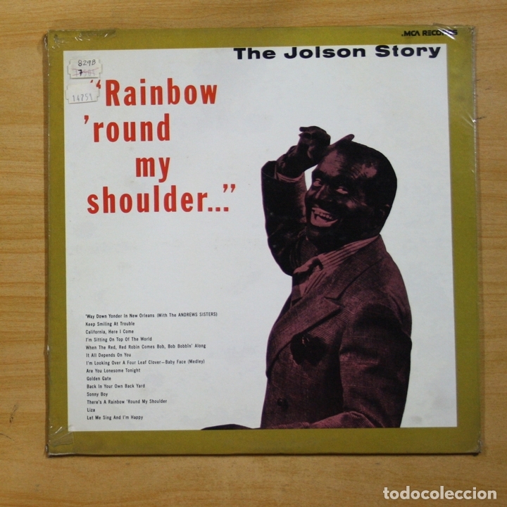 Discos de vinilo: AL JOLSON - RAINBOW ROUND MY SHOULDER - LP - Foto 1