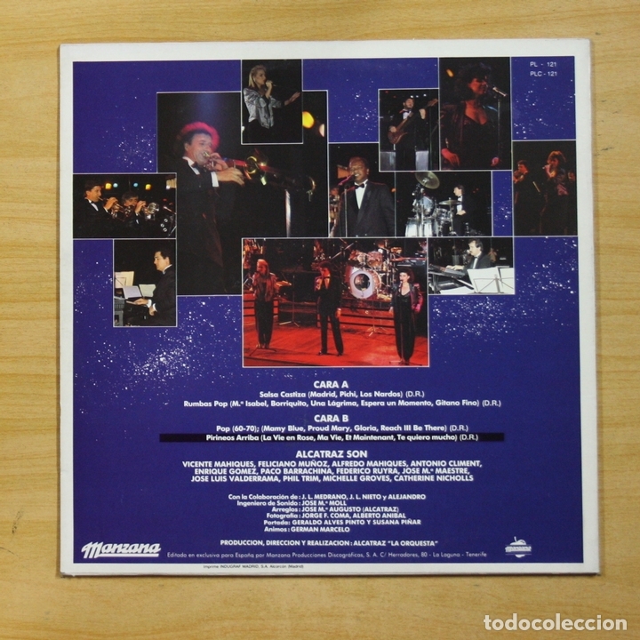 Discos de vinilo: ALCATRAZ - DESDE EL CIELO DE MADRID - LP - Foto 2
