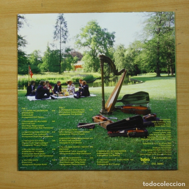 Discos de vinilo: EDITH GUILLAUME - DANSKE SANGE - LP - Foto 2