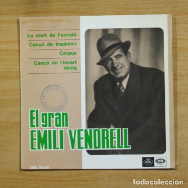 Discos de vinilo: EMILI VENDRELL - LA MORT DE L&acute;ESCOLA + 3 - EP - Foto 1