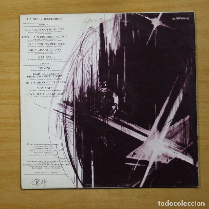 Discos de vinilo: CHARLES DUMONT - CA NOUS RESSEMBLE - LP - Foto 2