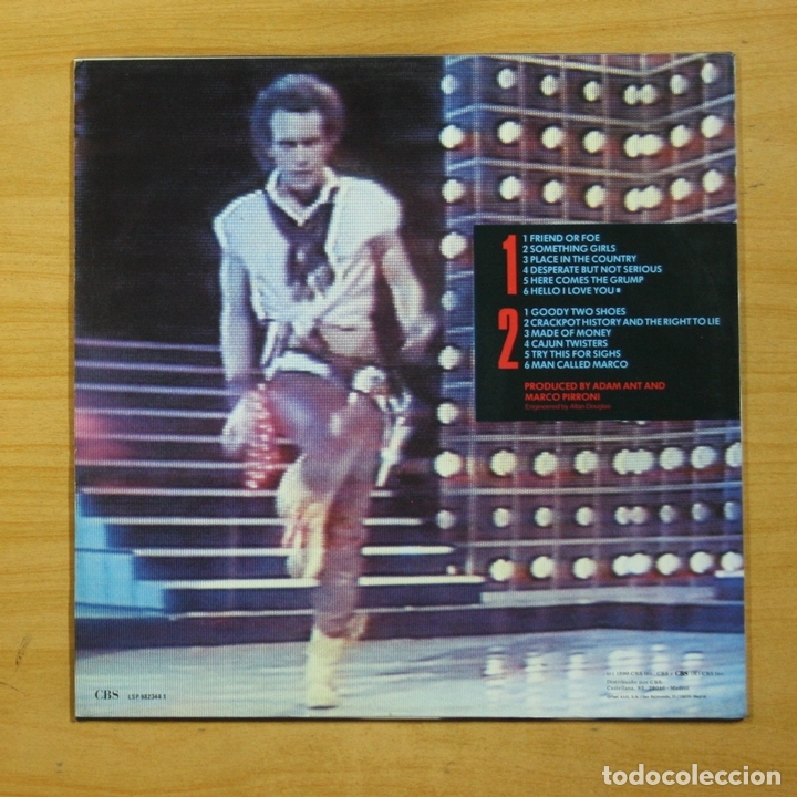 Discos de vinilo: ADAM ANT - FREIND OR FOE - LP - Foto 2